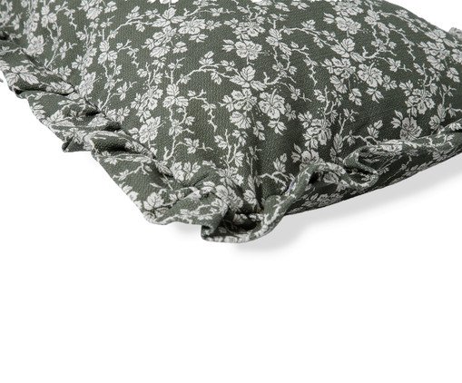 Capa de Almofada Estampada com Babados Floral Dora Verde image number 4