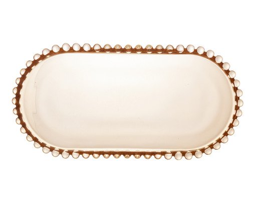 Travessa Oval para Servir em Cristal Pearl image number 1