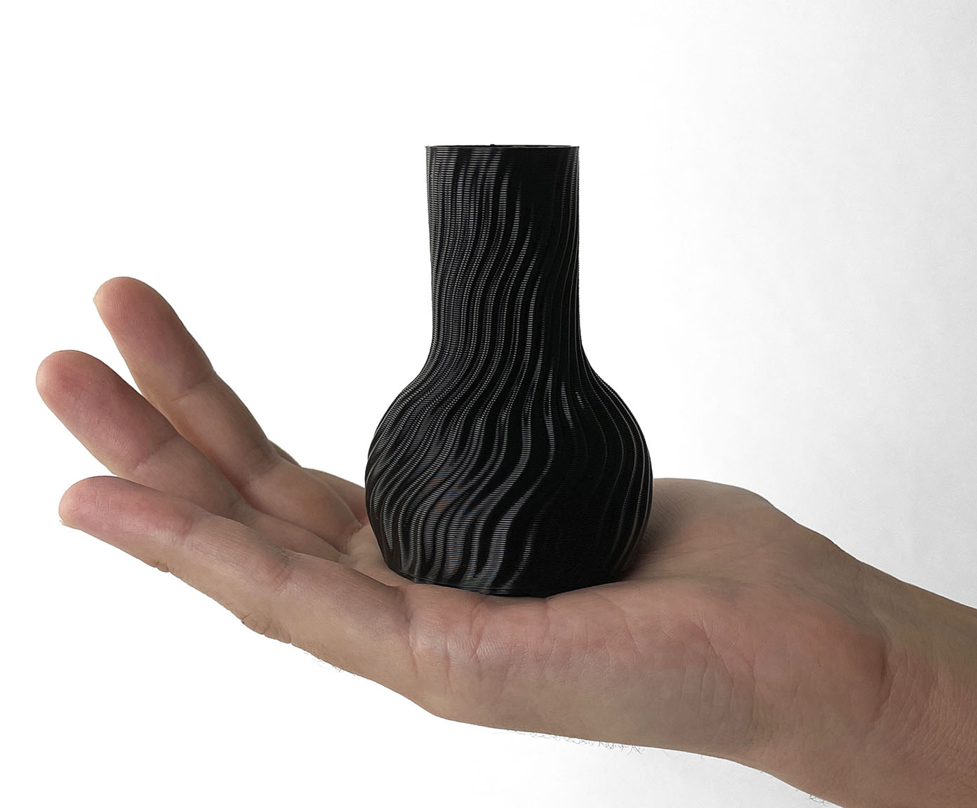Mini Vaso Onda 2 Preto image number 4