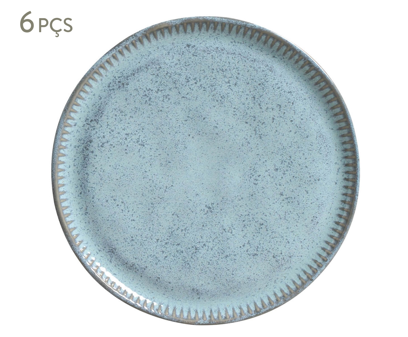 Jogo de Pratos para Sobremesa Linhas Breeze Azul Claro - image 0
