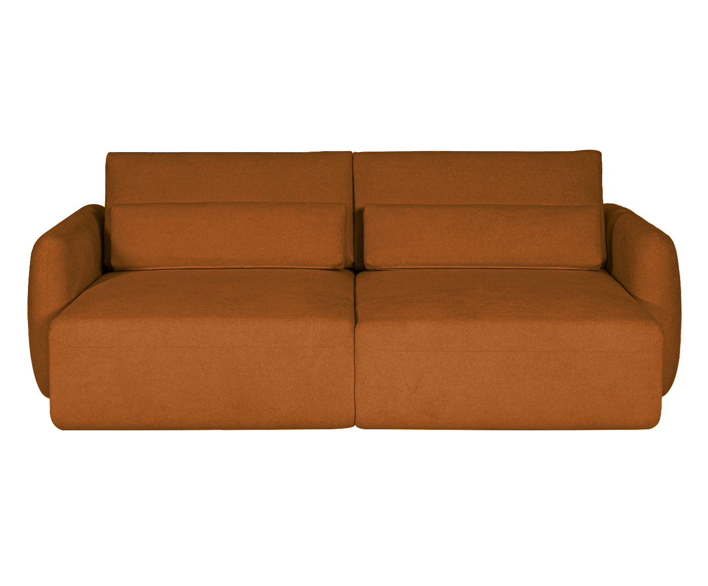 Sof&aacute; Retr&aacute;til Seno I em Boucle Aveludado Terracota image number 13