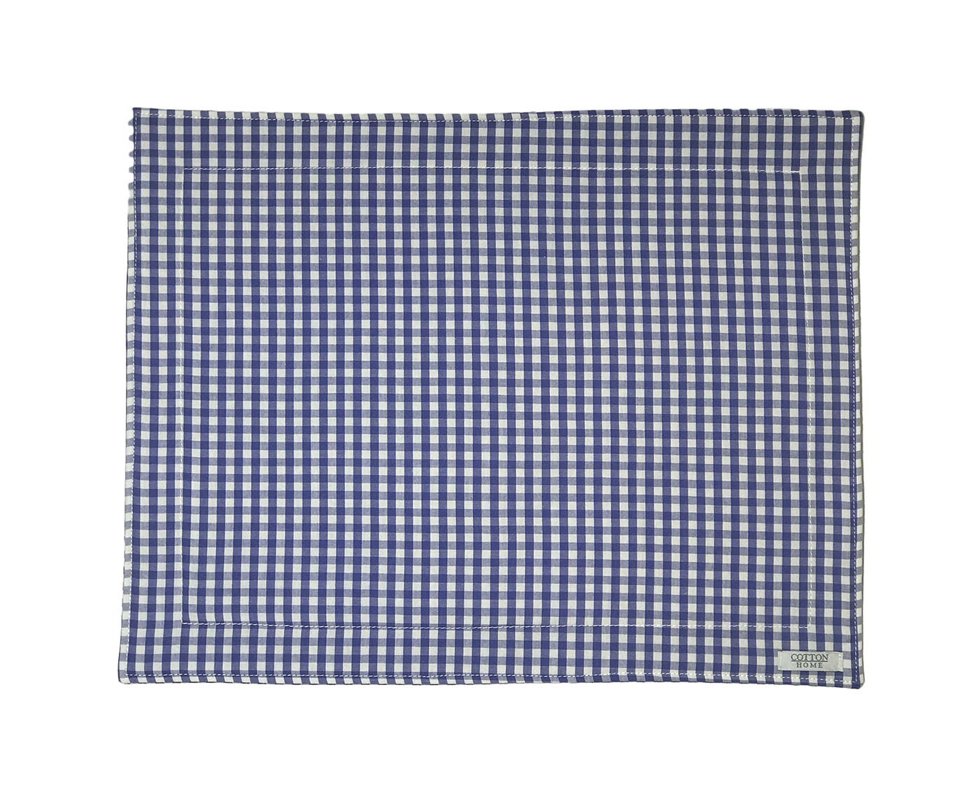 Jogo Americano Avulso Em Xadrez Vichy Azul Royal - image 0