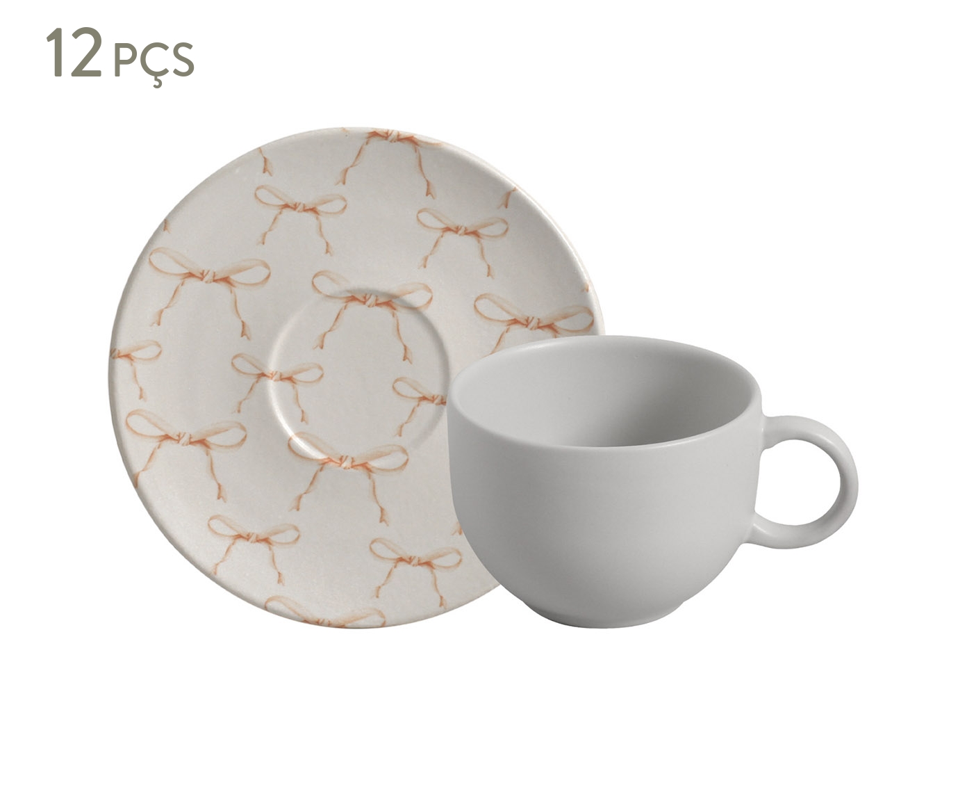 Jogo de X&iacute;caras para Ch&aacute; Coup Stoneware Entre La&ccedil;os image number 0