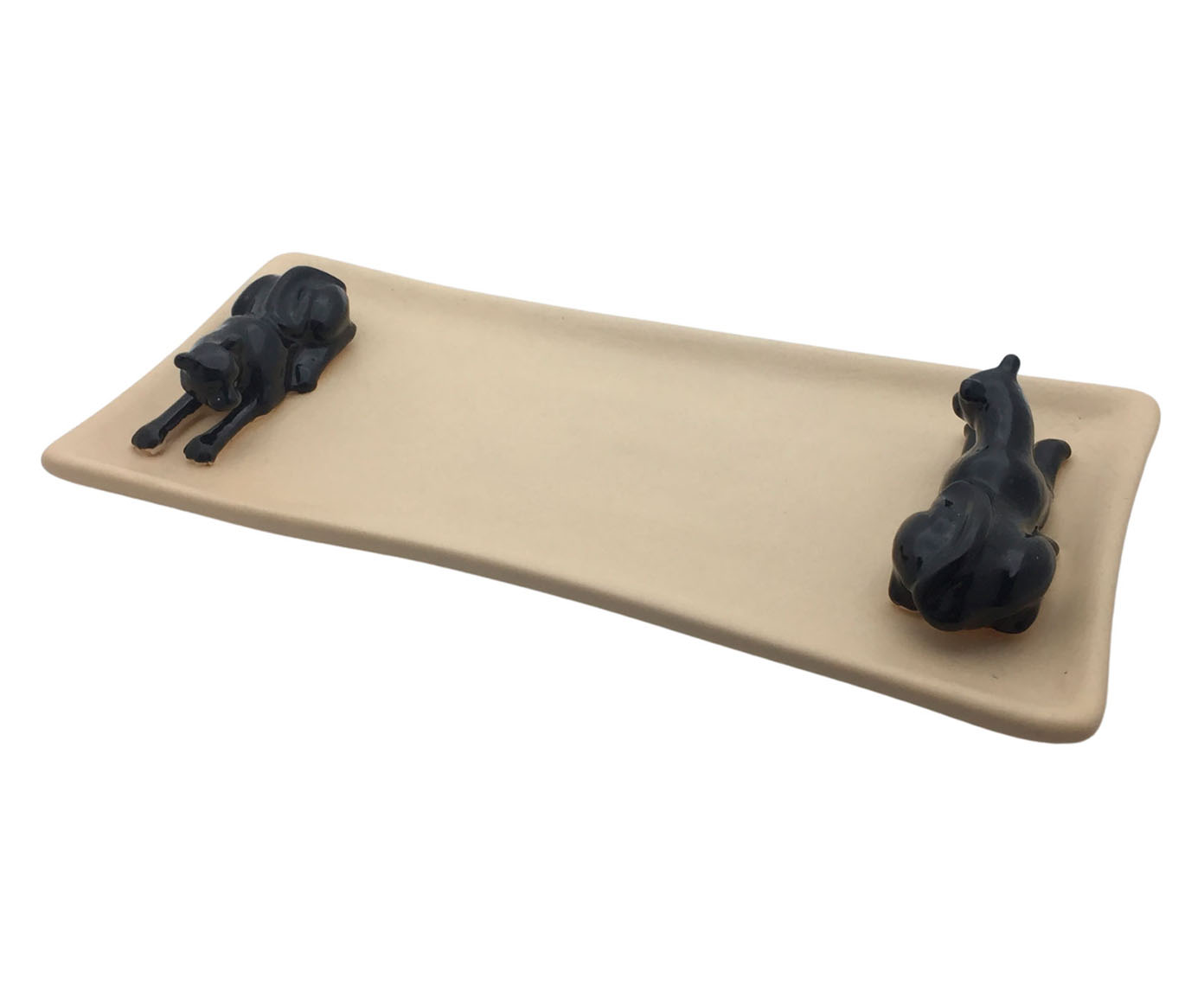 Bandeja Fauna Preto e Ivory Cream image number 0