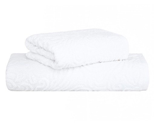 Jogo de Toalhas Liz Extra Soft Branco 2 pe&ccedil;as - image 0