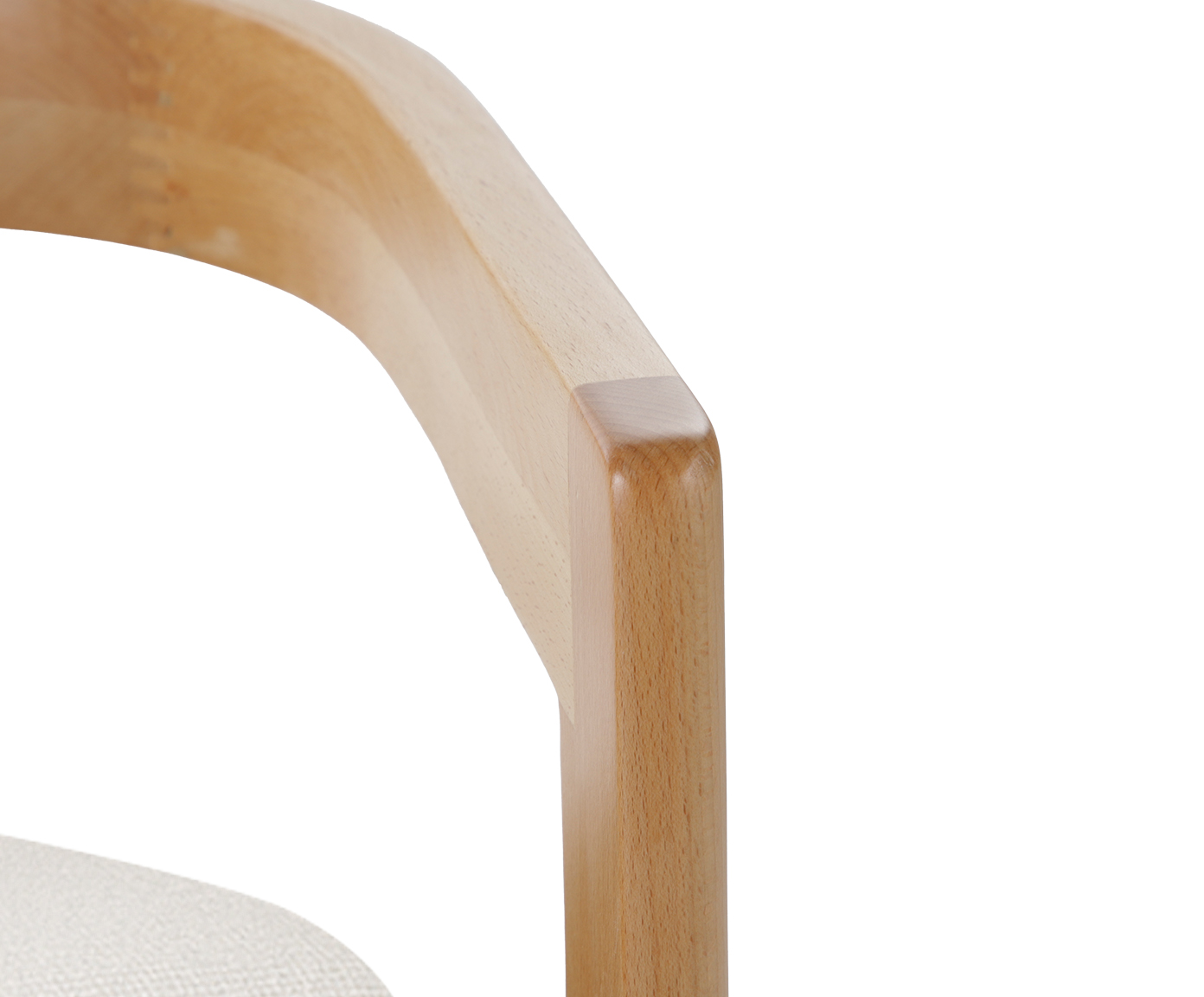 Cadeira Oka  Natural e Off White image number 3