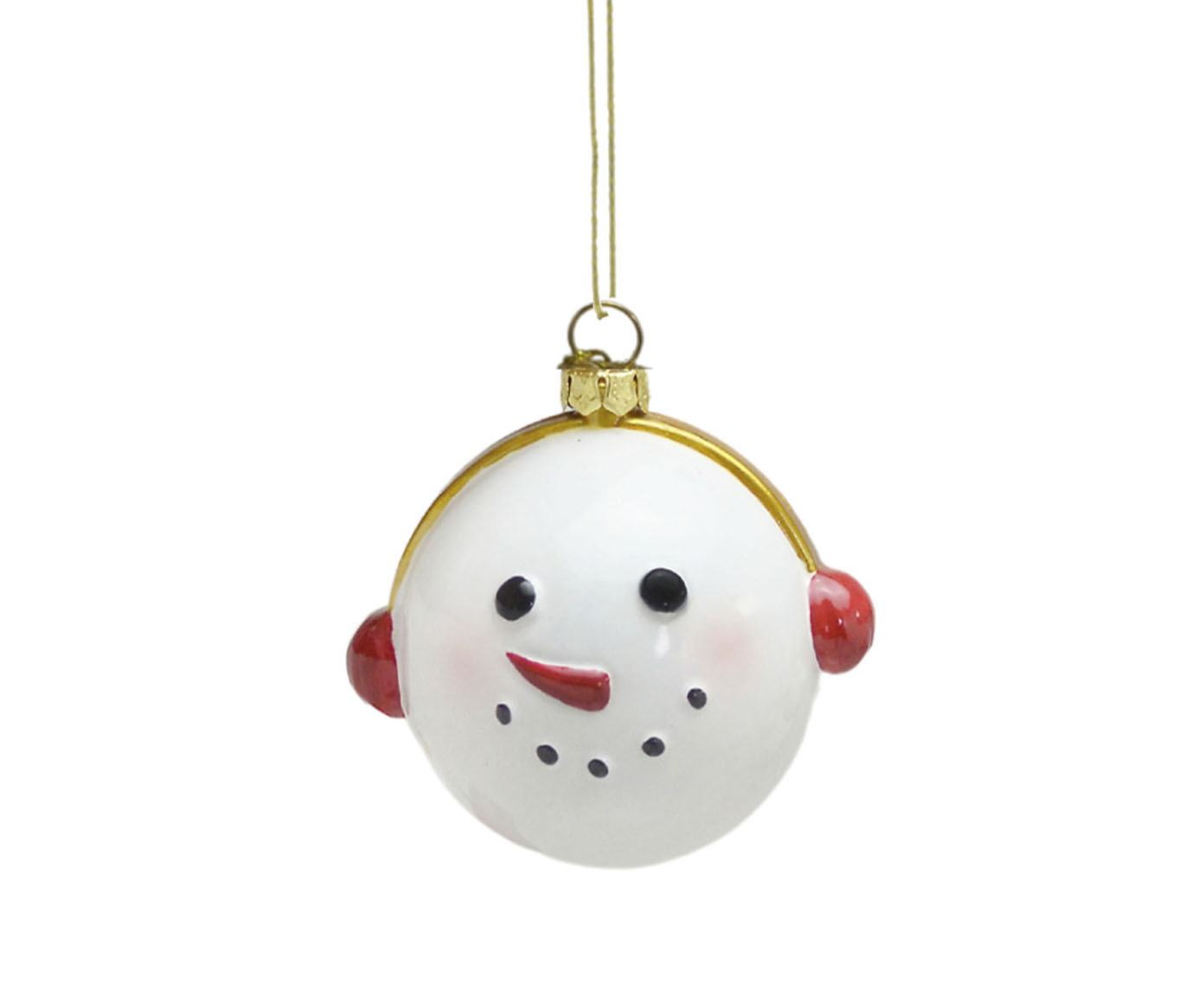 Enfeite para Pendurar Cabe&ccedil;a de Boneco de Neve image number 0