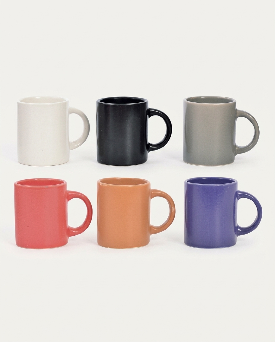 Jogo de Caneca Perk Coffee Colorido - 80 ml image number 4