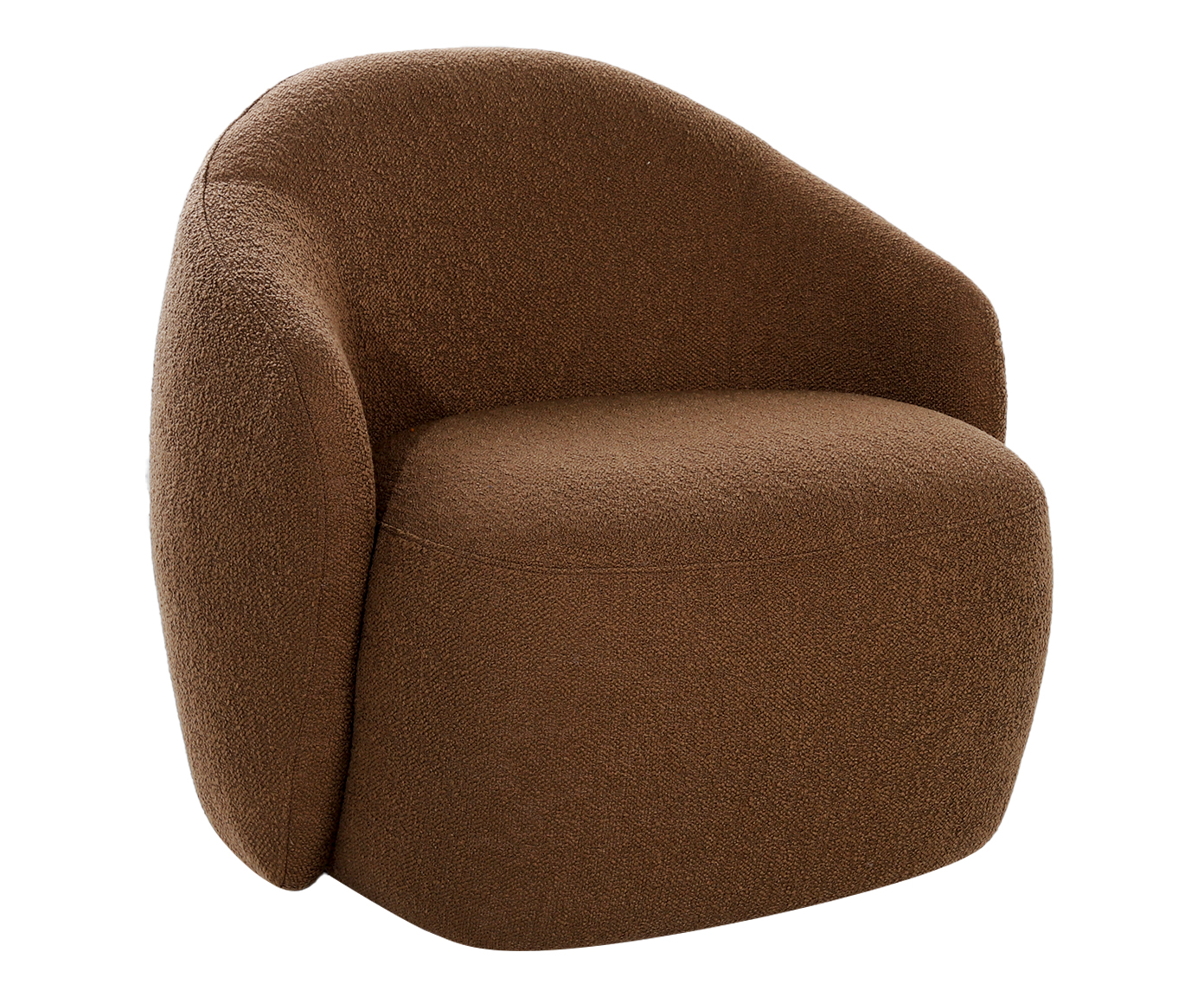 Poltrona Orin Boucle Marrom image number 0