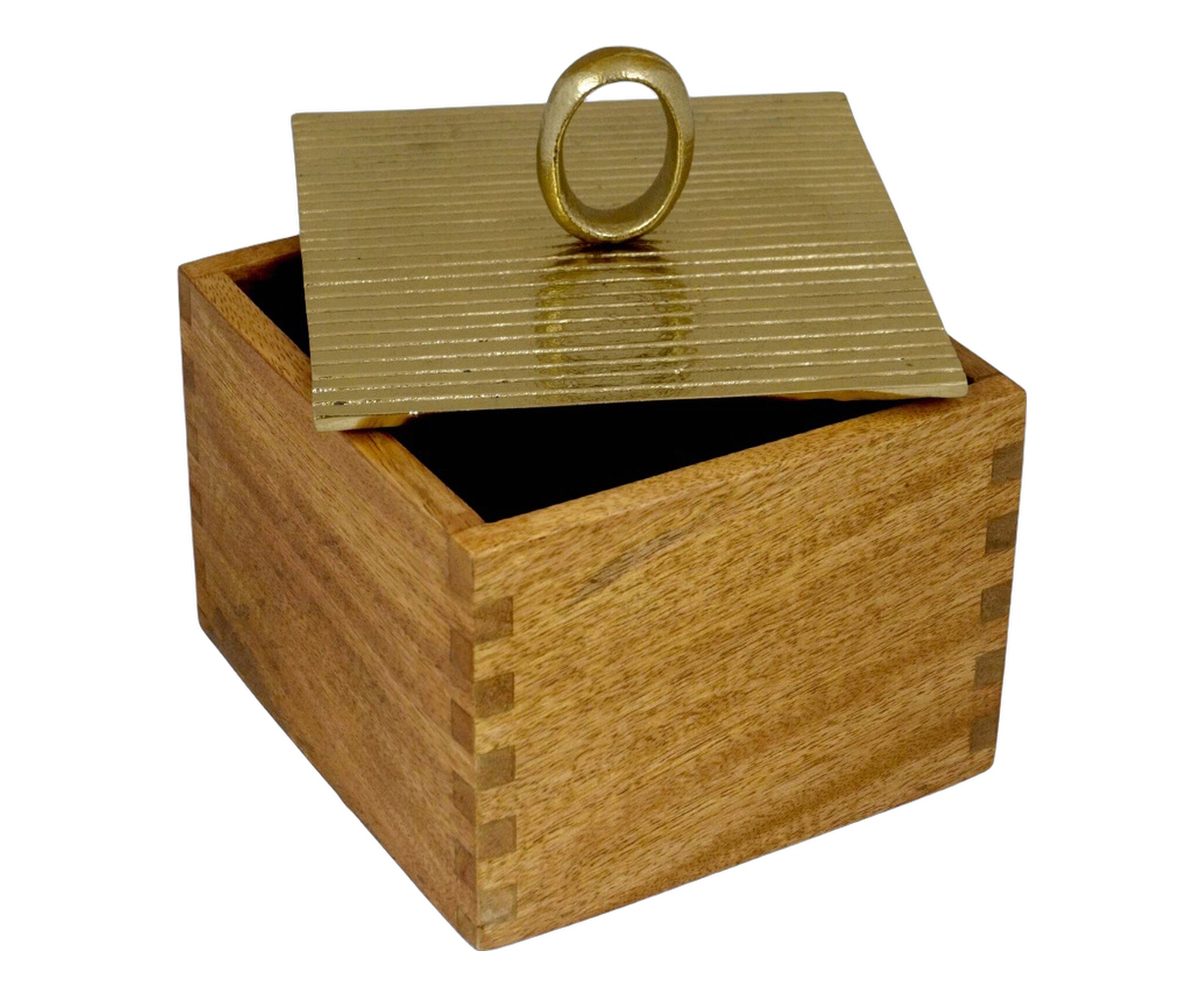 Porta-Objetos Decorativo Arzen Dourado e Marrom image number 2