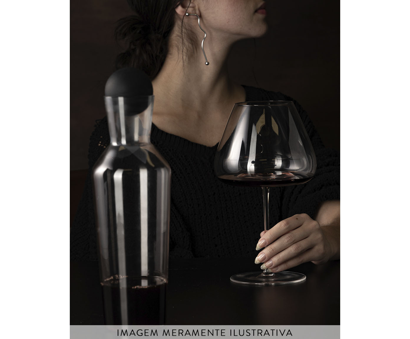 Decanter em Cristal com Tampa Esfera Hydriam Veritas image number 3