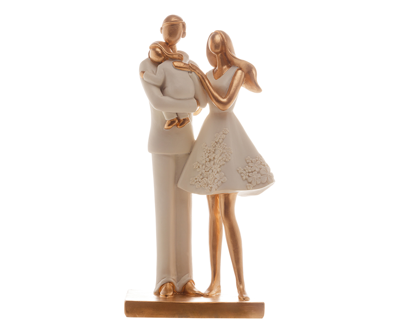 Escultura em Resina Fam&iacute;lia - Branco image number 1