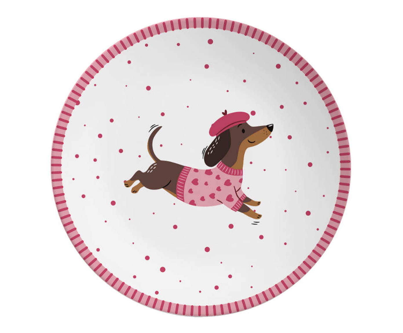 Jogo de Pratos para Sobremesa Love Is In The Air Vermelho image number 1
