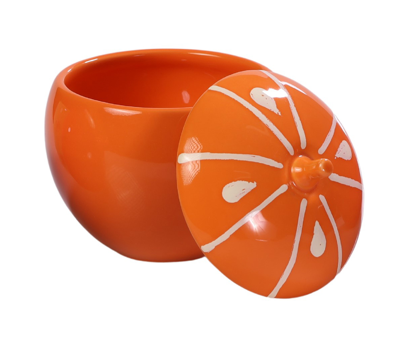 Pote com Tampa Laranja Tutti-Frutti image number 1