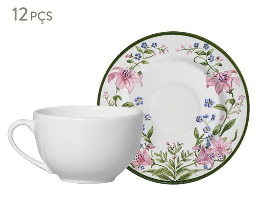 Jogo de X&iacute;caras para Ch&aacute; Bellet Bouquet Rosa - image 0