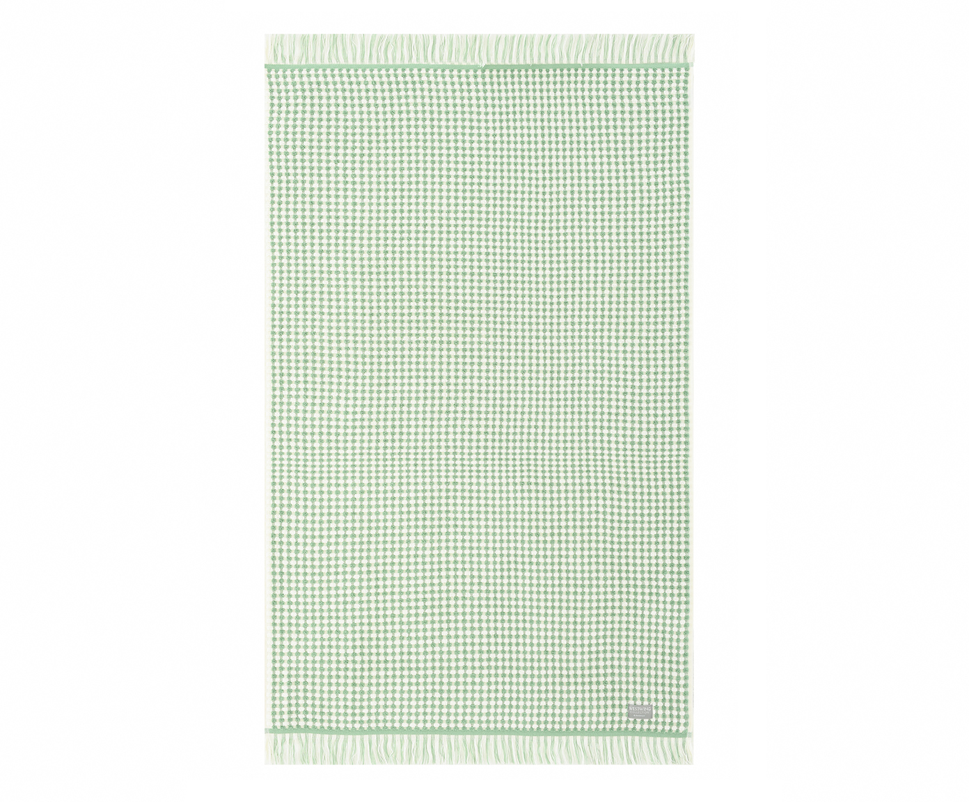 Toalha de Rosto com Franja Loom Verde Menta image number 3