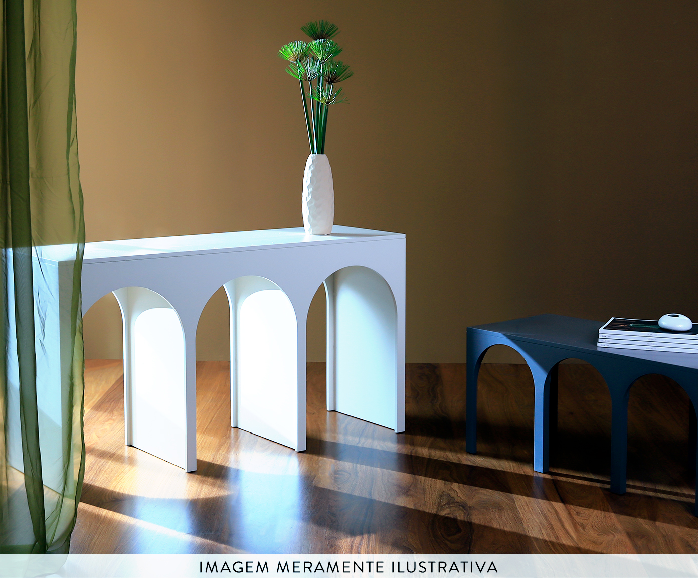 Mesa de Apoio Arcos Cinza Fosco image number 4