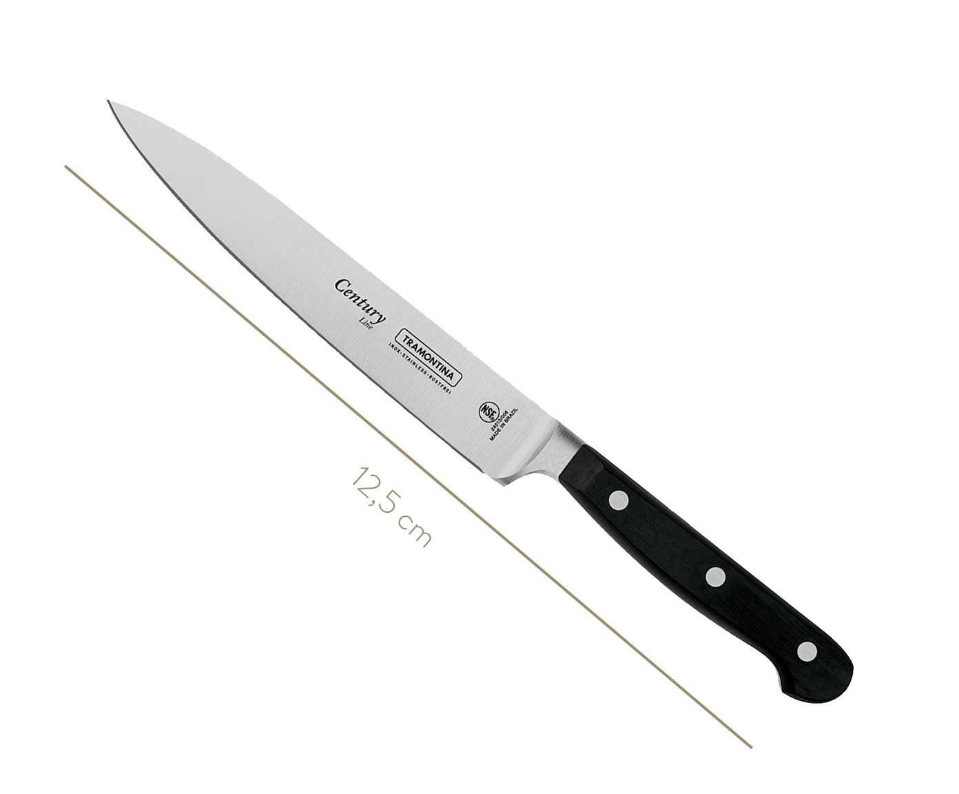 Faca Multiuso em Inox Agile 6" - Preta image number 2