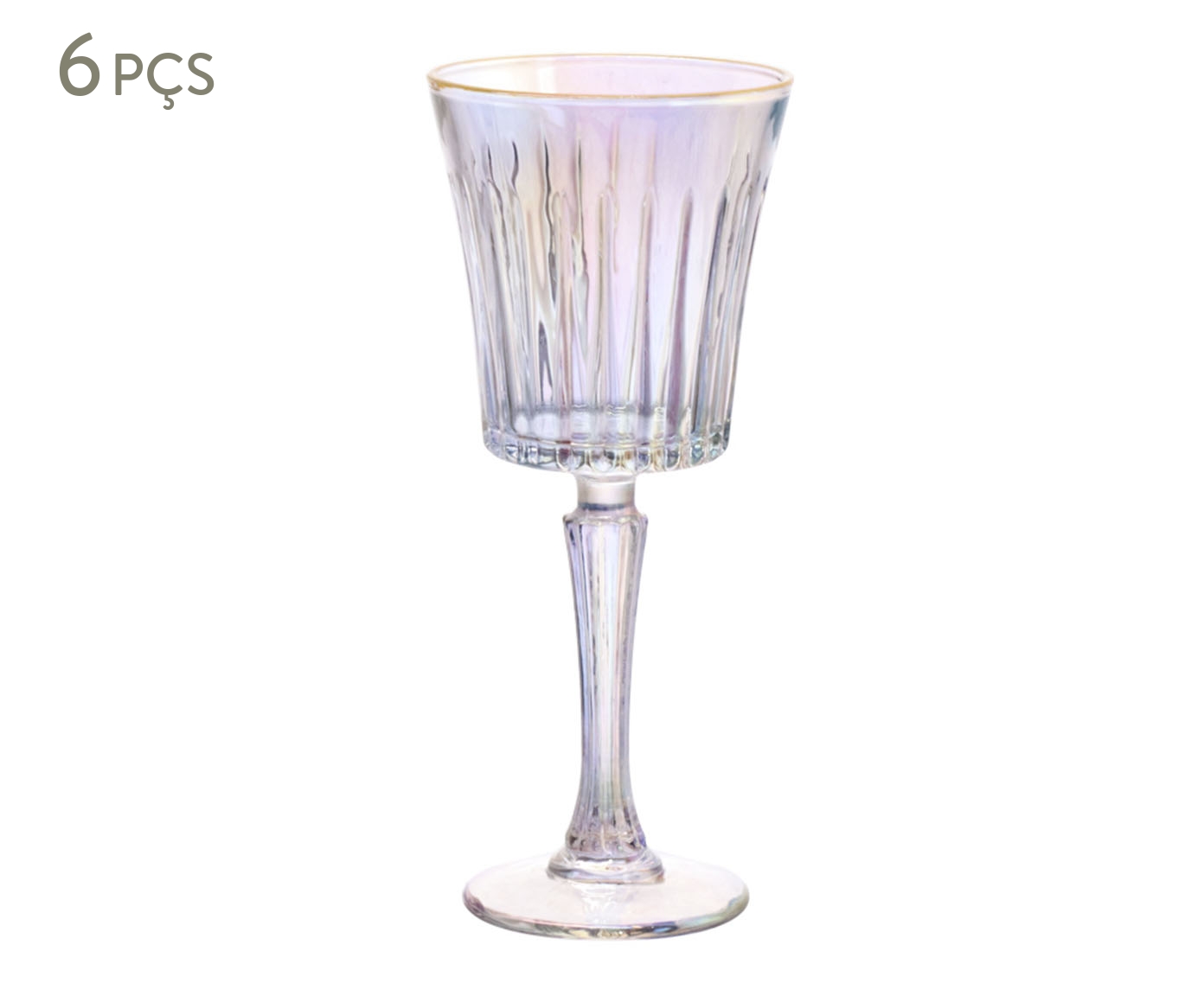 Jogo de Ta&ccedil;as para Vinho Egeu Rainbow Filetada image number 0