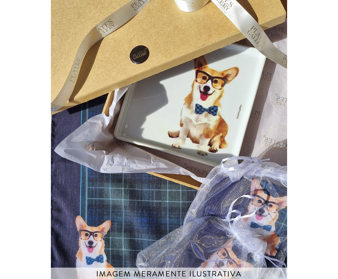 Prato de Porcelana Corgi Principe image number 3