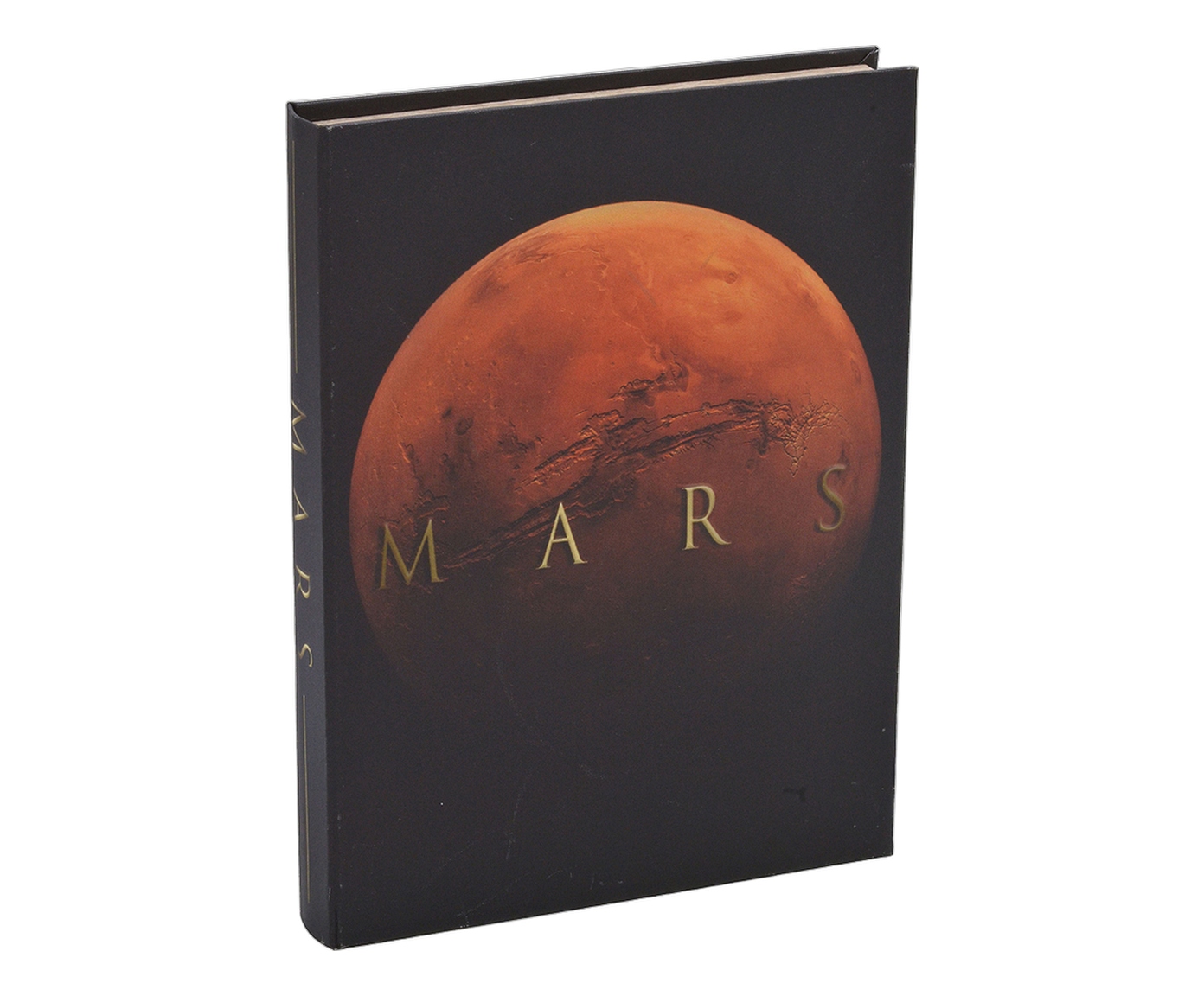 Caixa Decorativa Livro Mars Laranja e Preto - image 0