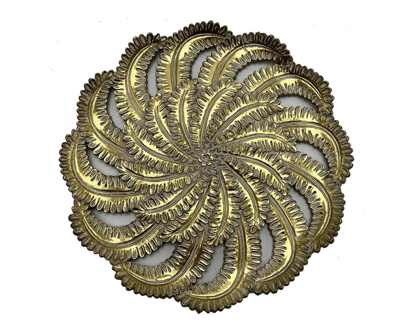 Bandeja Decorativa Spirale Dourado - image 0