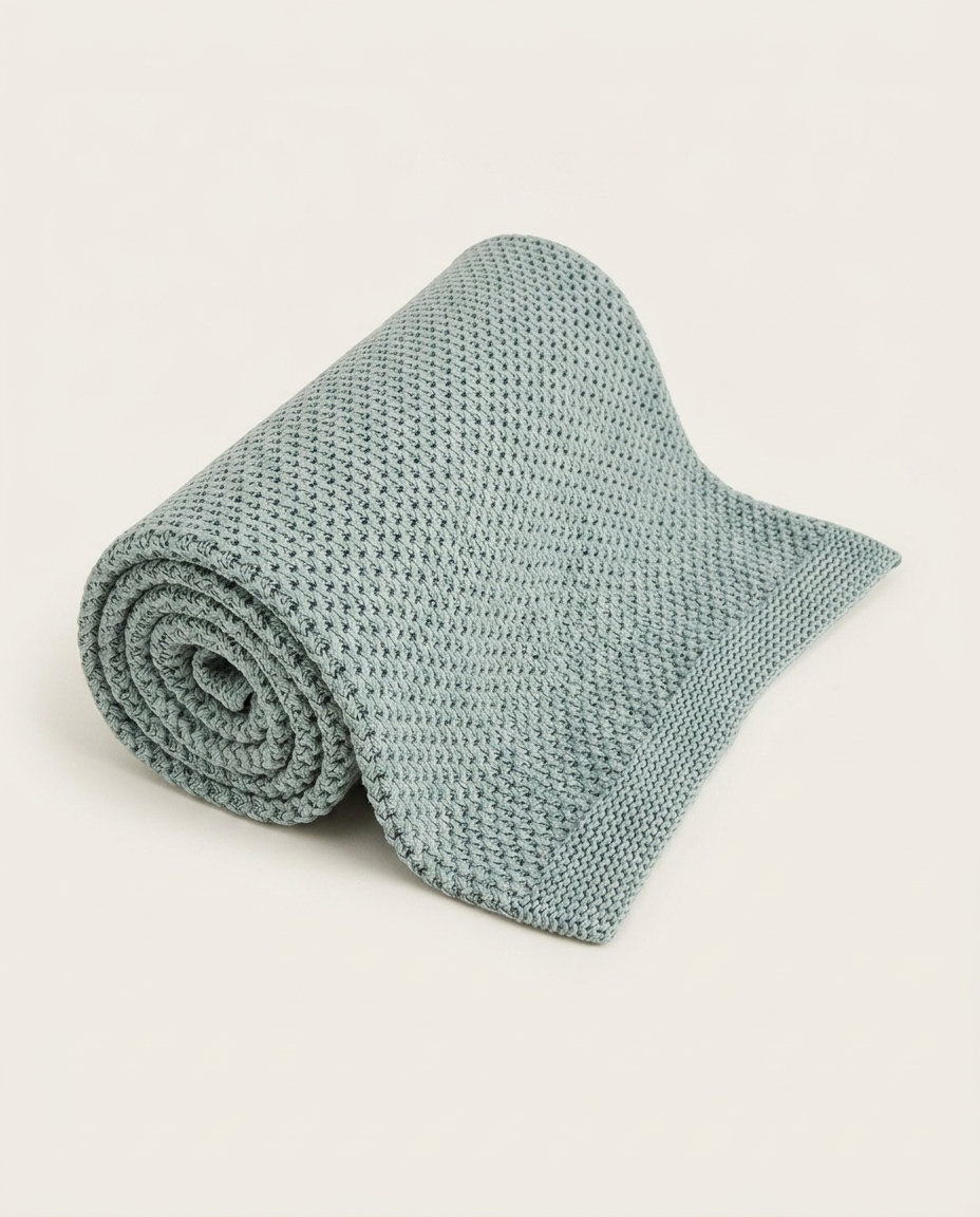 Manta Tricot Yves Verde - image 1