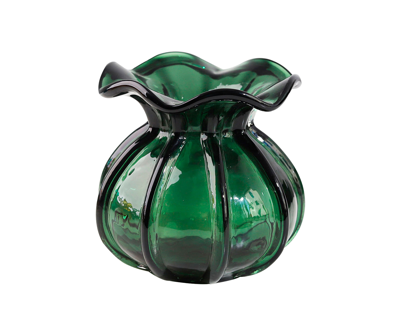 Vaso Murano Trouxinha Verde Esmeralda image number 0