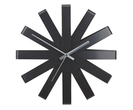 Rel&oacute;gio de Parede Ribbon Preto - image 0