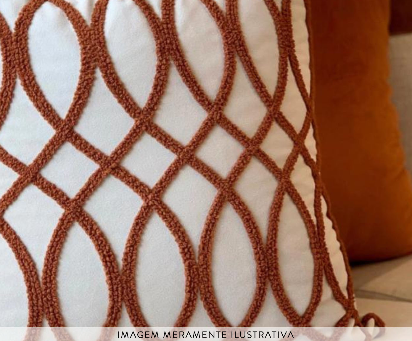 Jogo de Almofadas Cobre & Off White image number 3