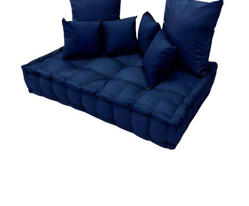 Futon Turco com Almofadas azul - image 1