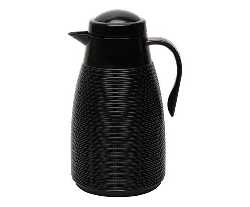 Garrafa T&eacute;rmica Rattan Preto image number 0
