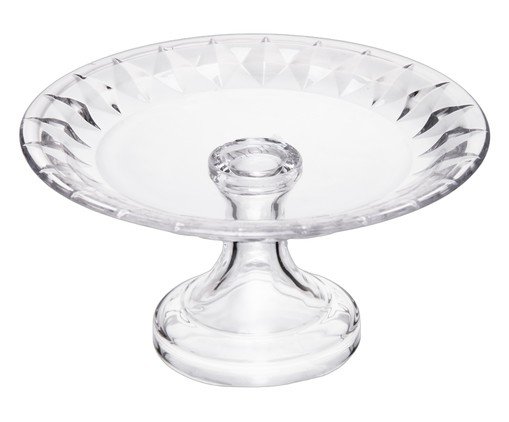 Prato em Cristal Diamond Transparente image number 0