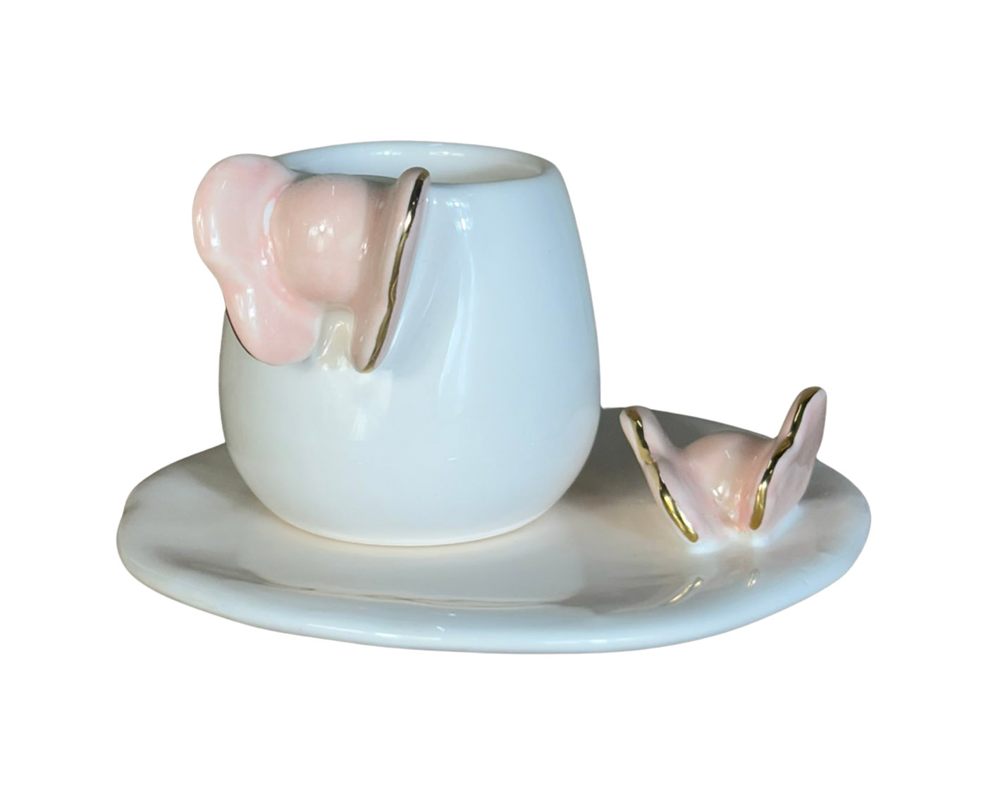 Canequinha Butterfly Gold Branco image number 0