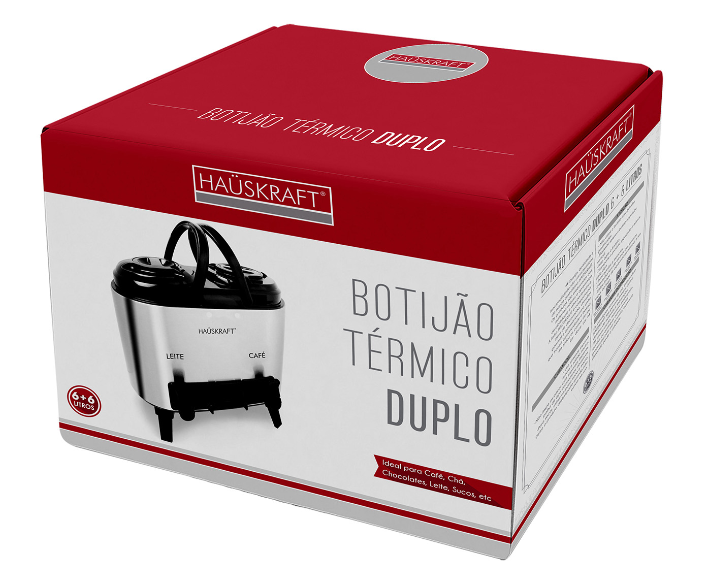 Botij&atilde;o T&eacute;rmico em Inox Duplo Hauskraft image number 1
