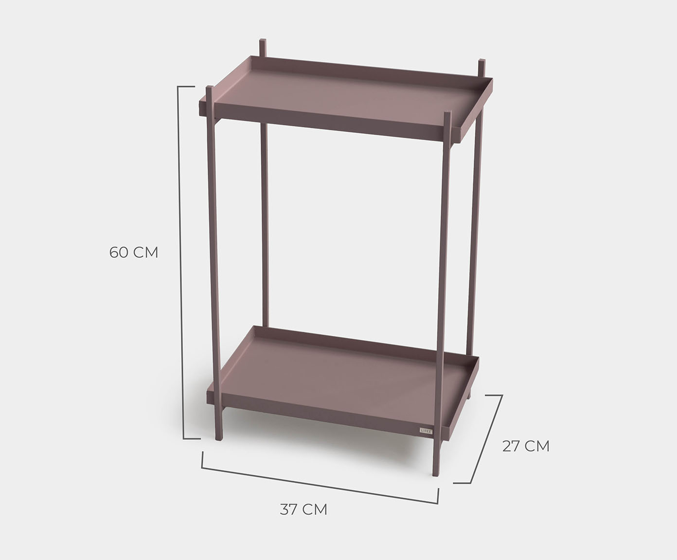Mesa de Cabeceira Slim Wire Rubi image number 1
