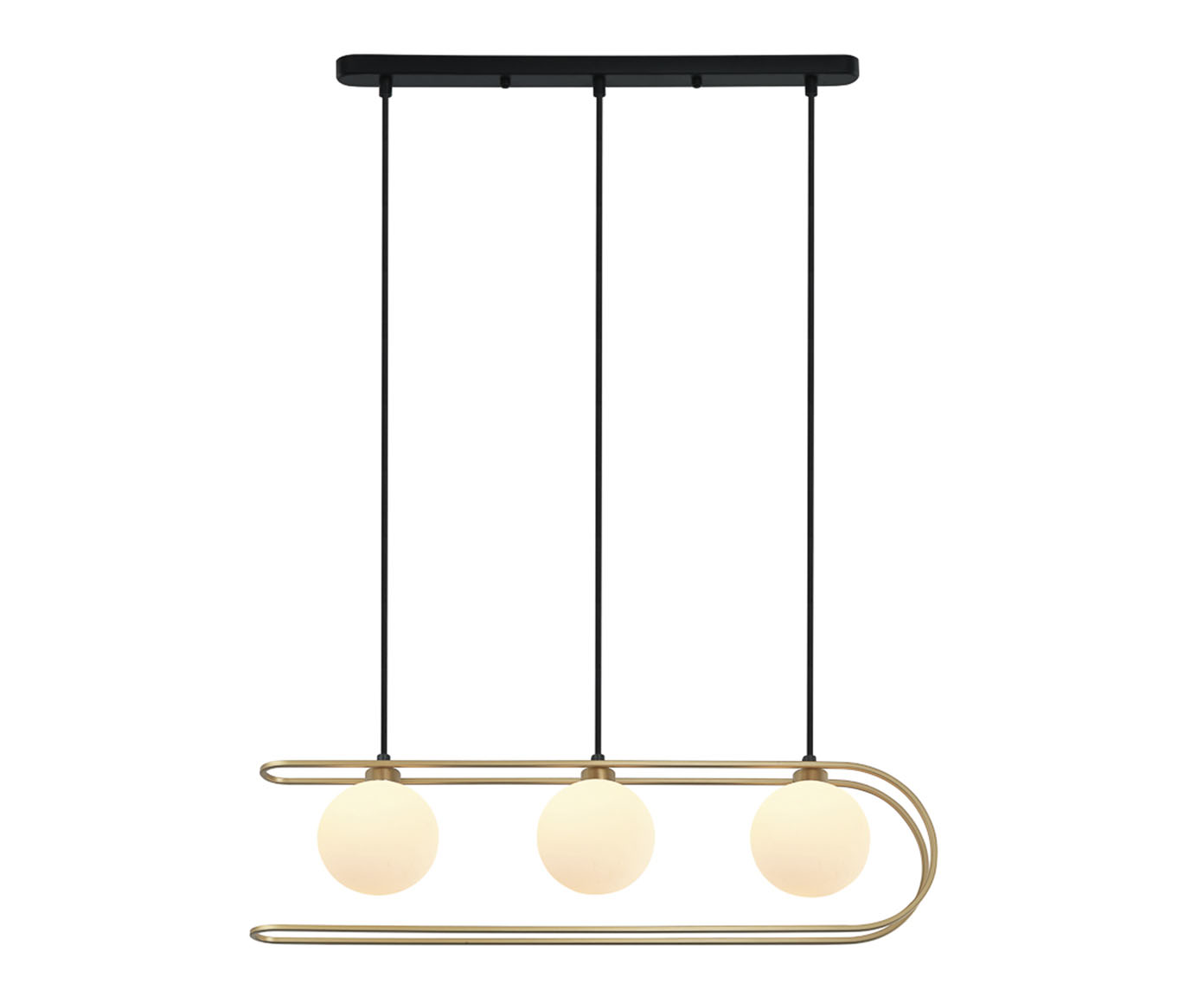 Pendente Beat Preto e Dourado image number 0