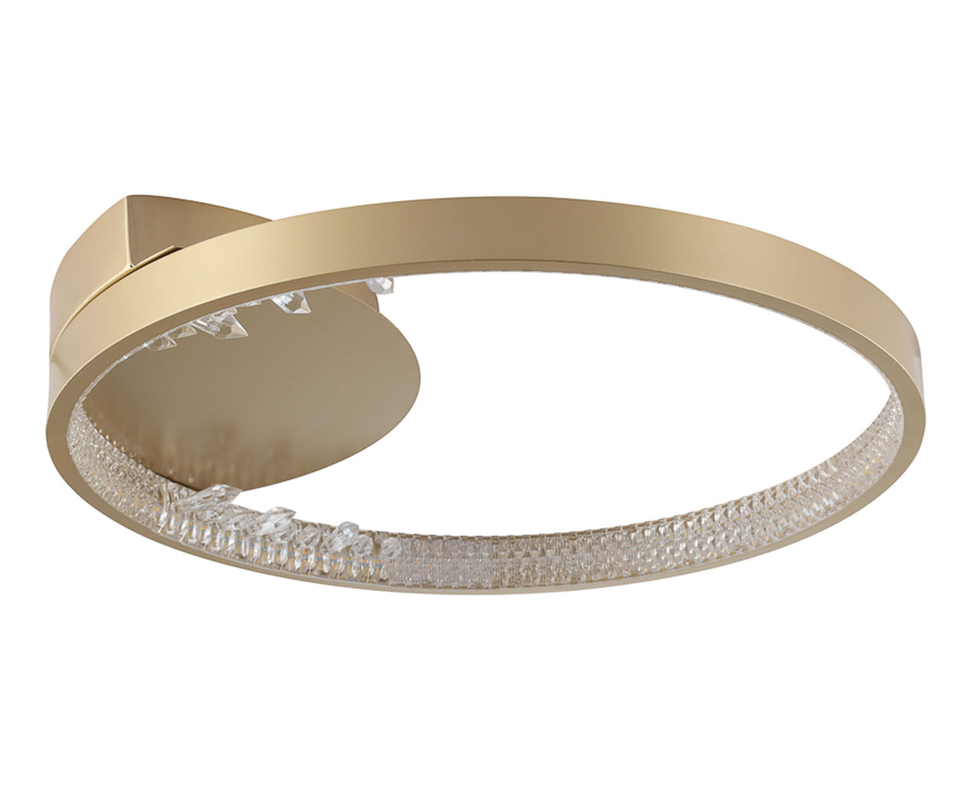 Plafon em Led 23W Milenium Dourado Bivolt image number 0