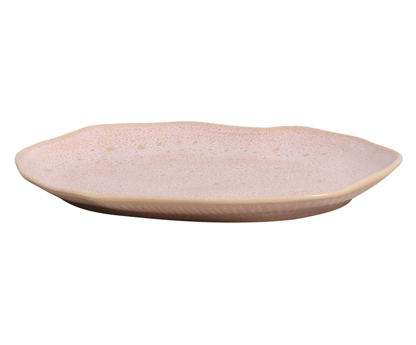 Jogo de Travessas Oval Rasa M&eacute;dia Bio Litchi Rosa - image 1
