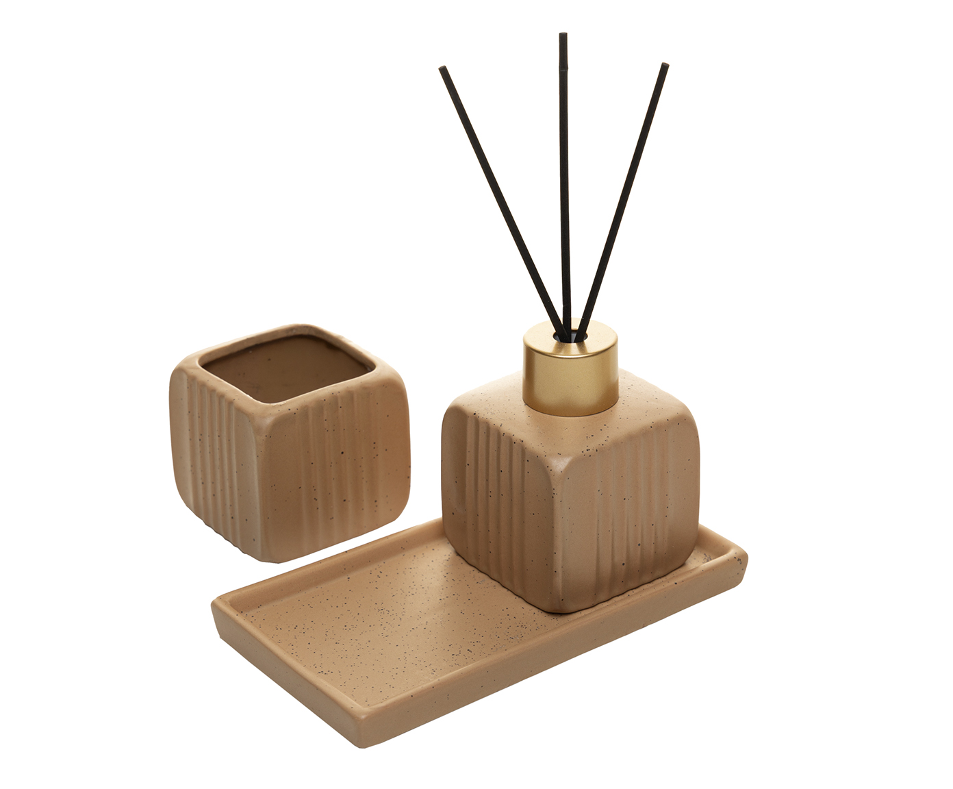 Jogo Para Banheiro Slate Marrom - image 1