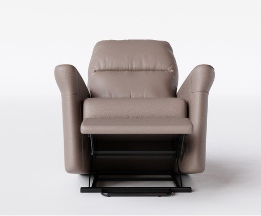 Poltrona Blend com Lift Couro Marrom image number 3