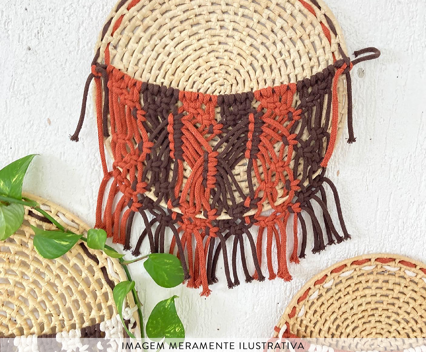 Jogo de Herb&aacute;rios em Macram&ecirc; Origens - image 1