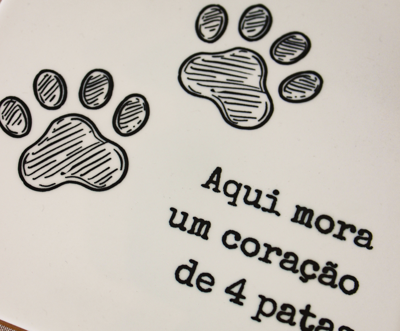 Azulejo Decorativo "Cora&ccedil;&atilde;o de Quatro Patas" image number 1