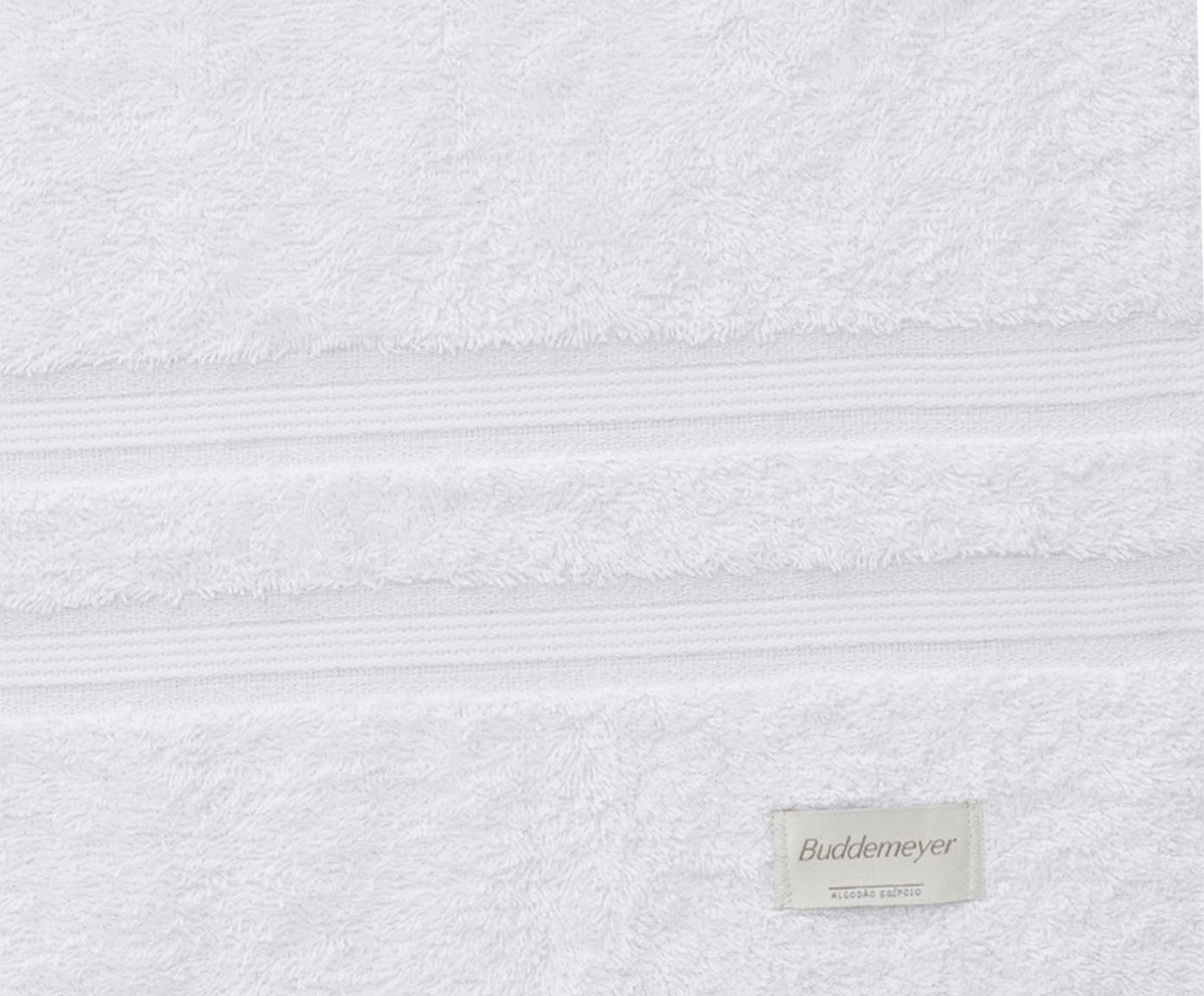 Jogo de Toalhas Buddemeyer Algod&atilde;o Eg&iacute;pcio Banho Branco 2 pe&ccedil;as - image 1