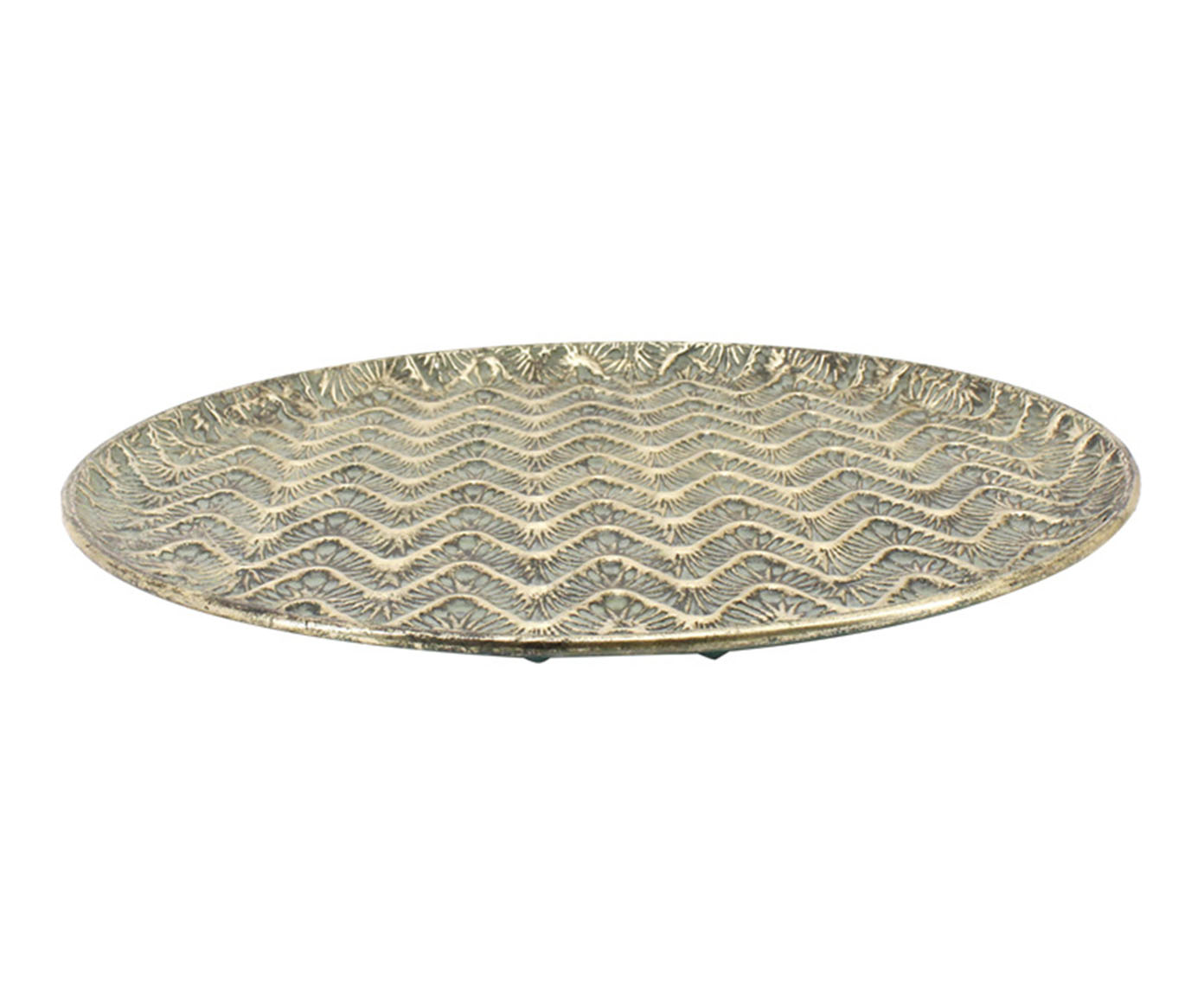 Bandeja em Metal Darla I Dourado image number 0