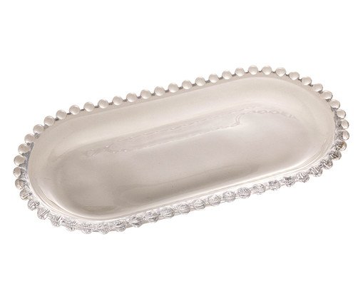 Travessa Oval em Cristal Pearl - Transparente image number 0