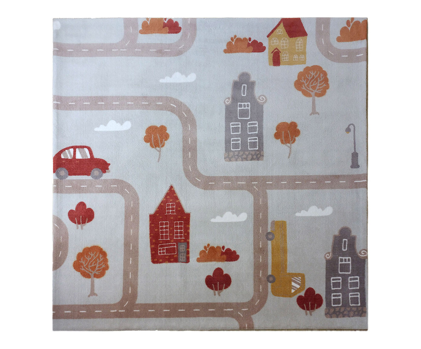 Tapete Moriah Cole&ccedil;&atilde;o Infantil Pista Carros - 150X150cm image number 0