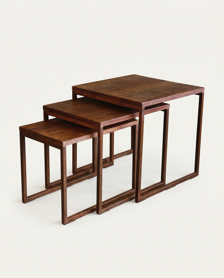 Mesa em Ferro e Madeira Trio - image 0