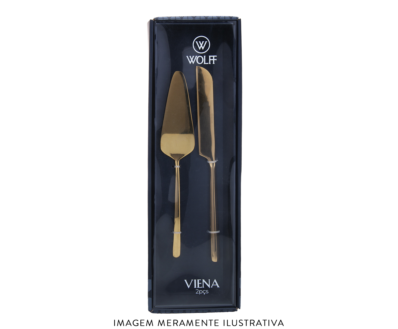 Jogo para Servir Bolo Viena Dourado image number 5