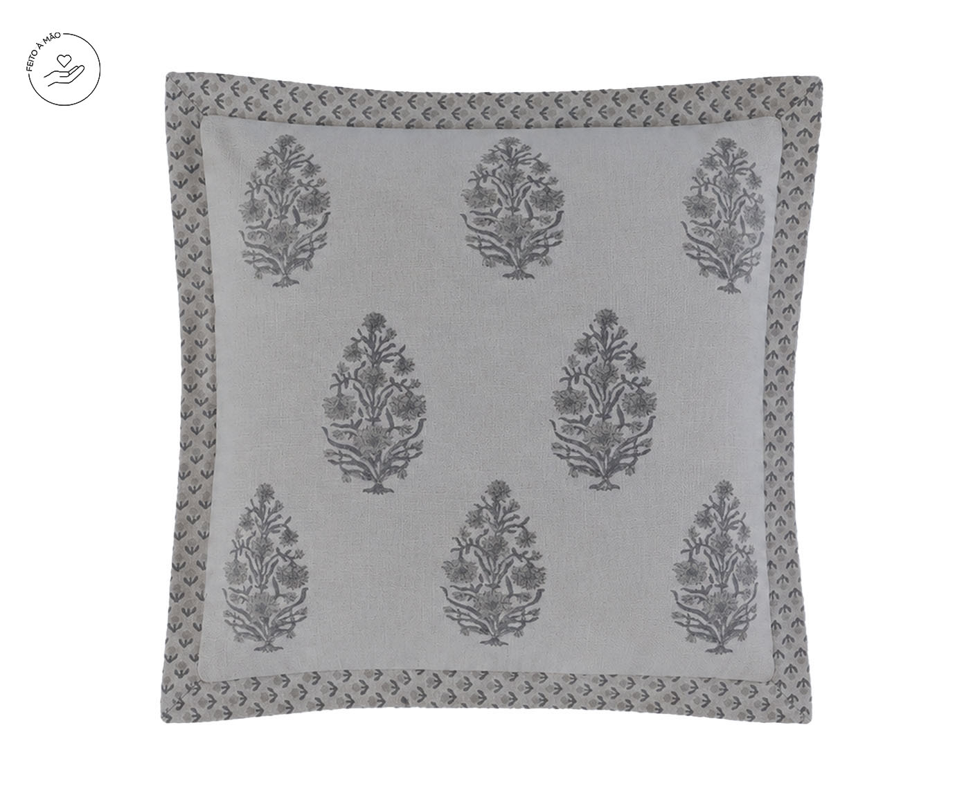 Capa de Almofada Myra Off-White e Cinza - image 0